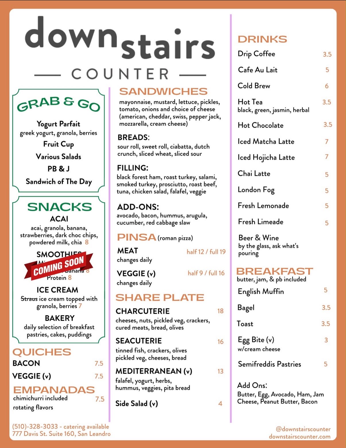 Menu part 2